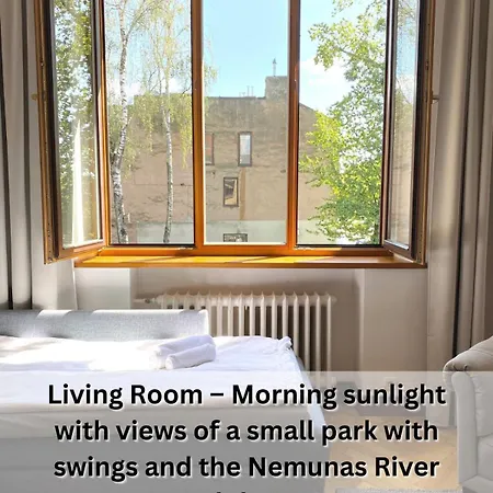 Spacious Old Town Apartment, 3 Rooms, Free Parking, Sleeps Up To 7 * Kowno